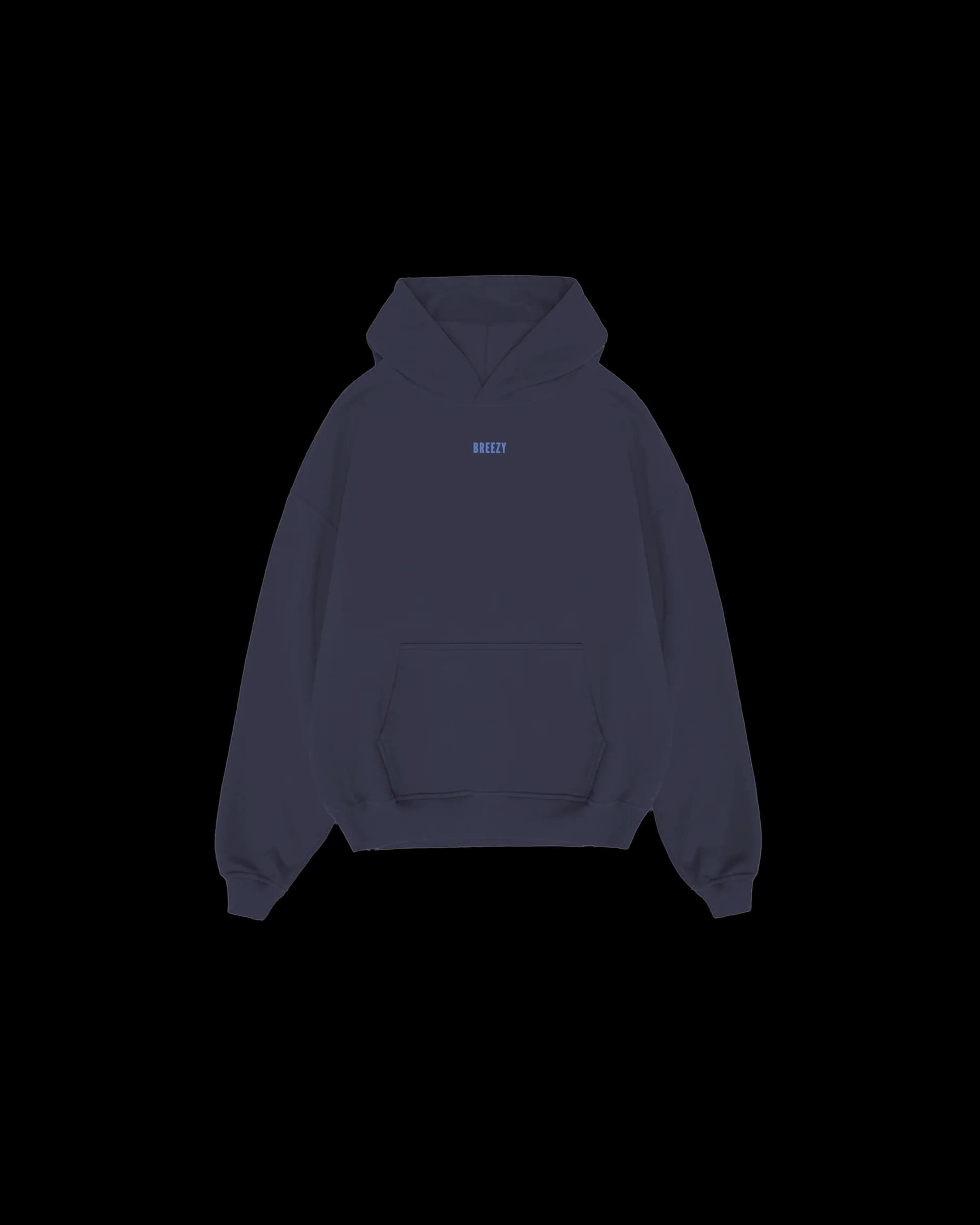 Hoodie Midnight Blue front — Navy