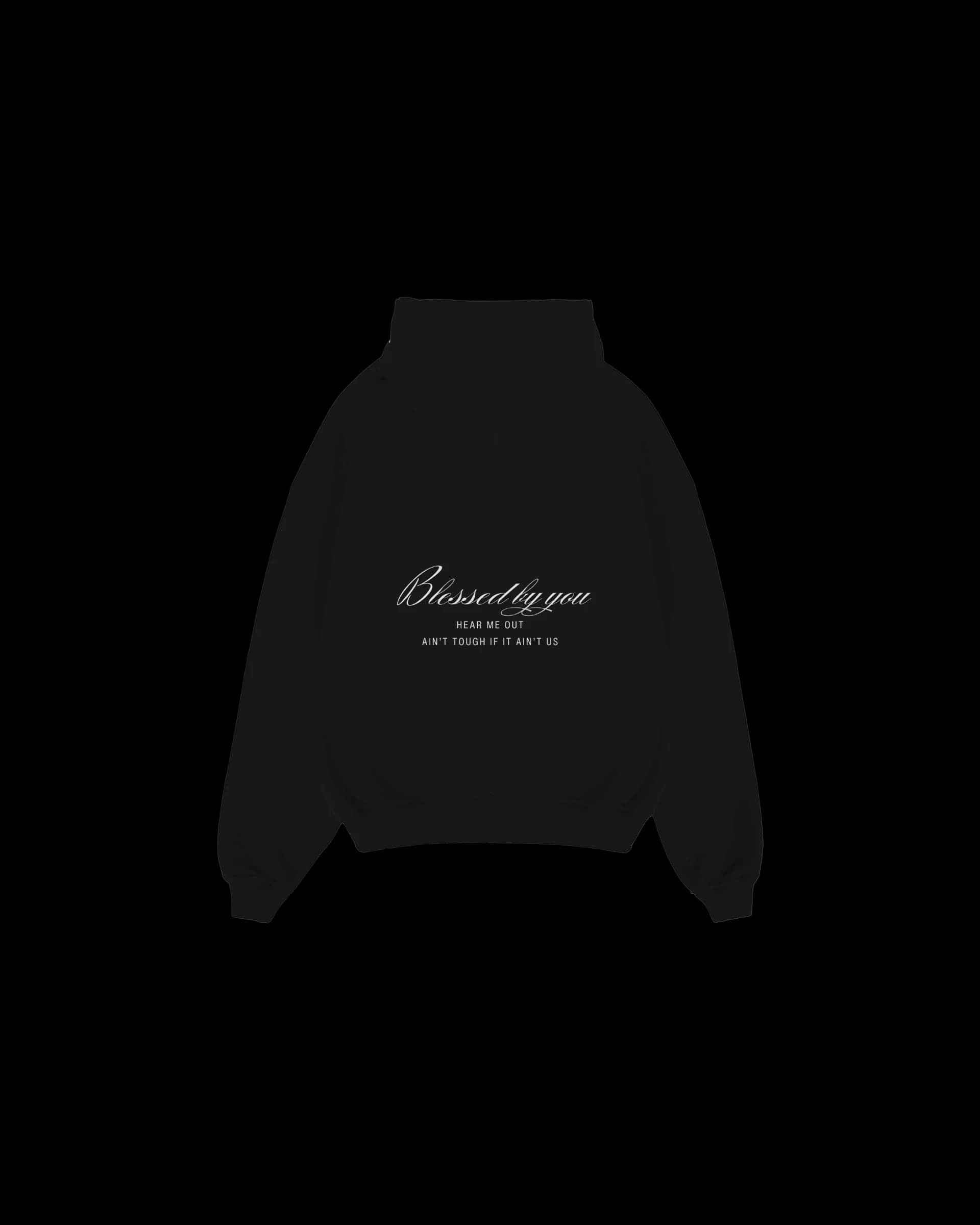 Hoodie Blessed By You back — Black