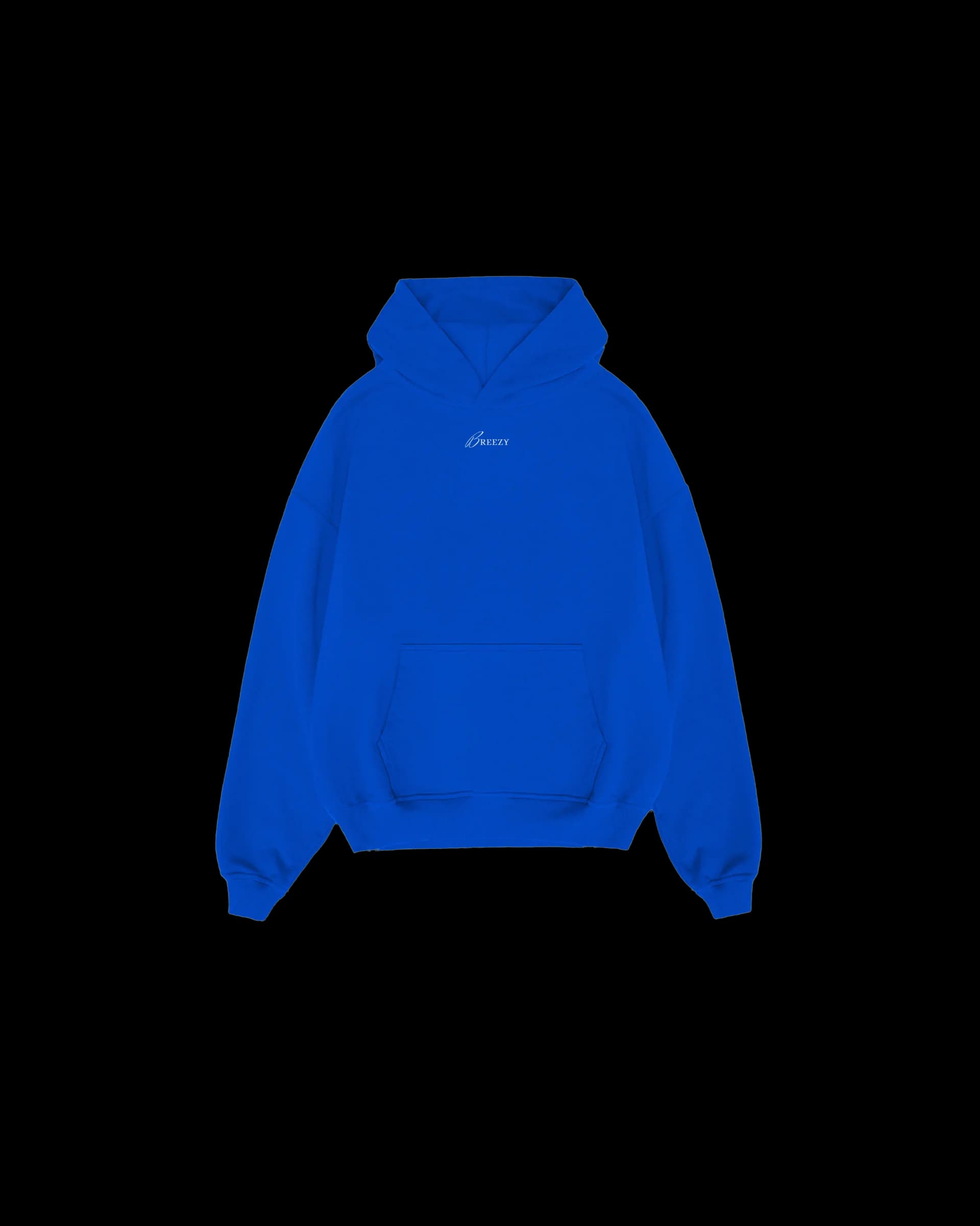 Hoodie Blessed By You front — Klein Blue