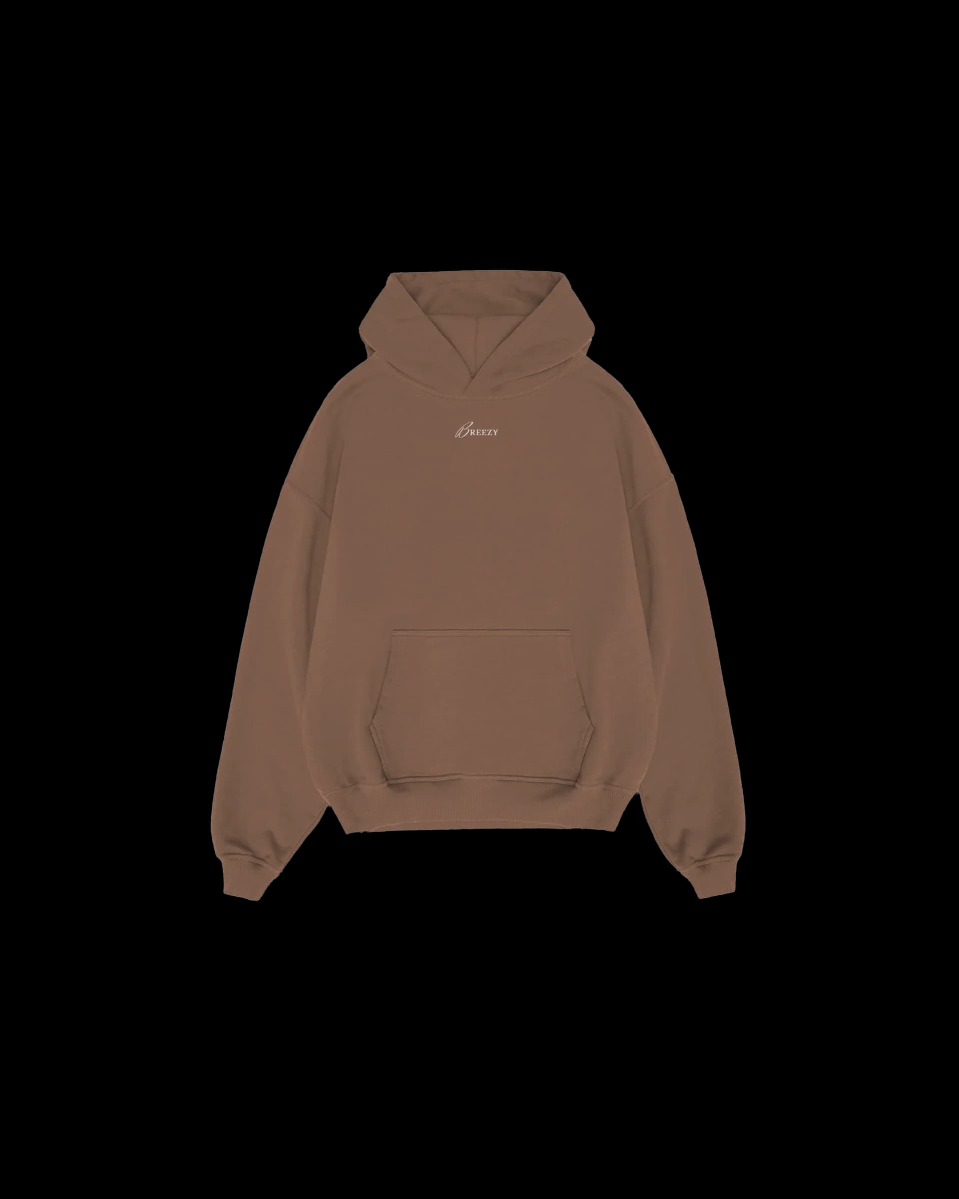 Hoodie Blessed By You front — Brown