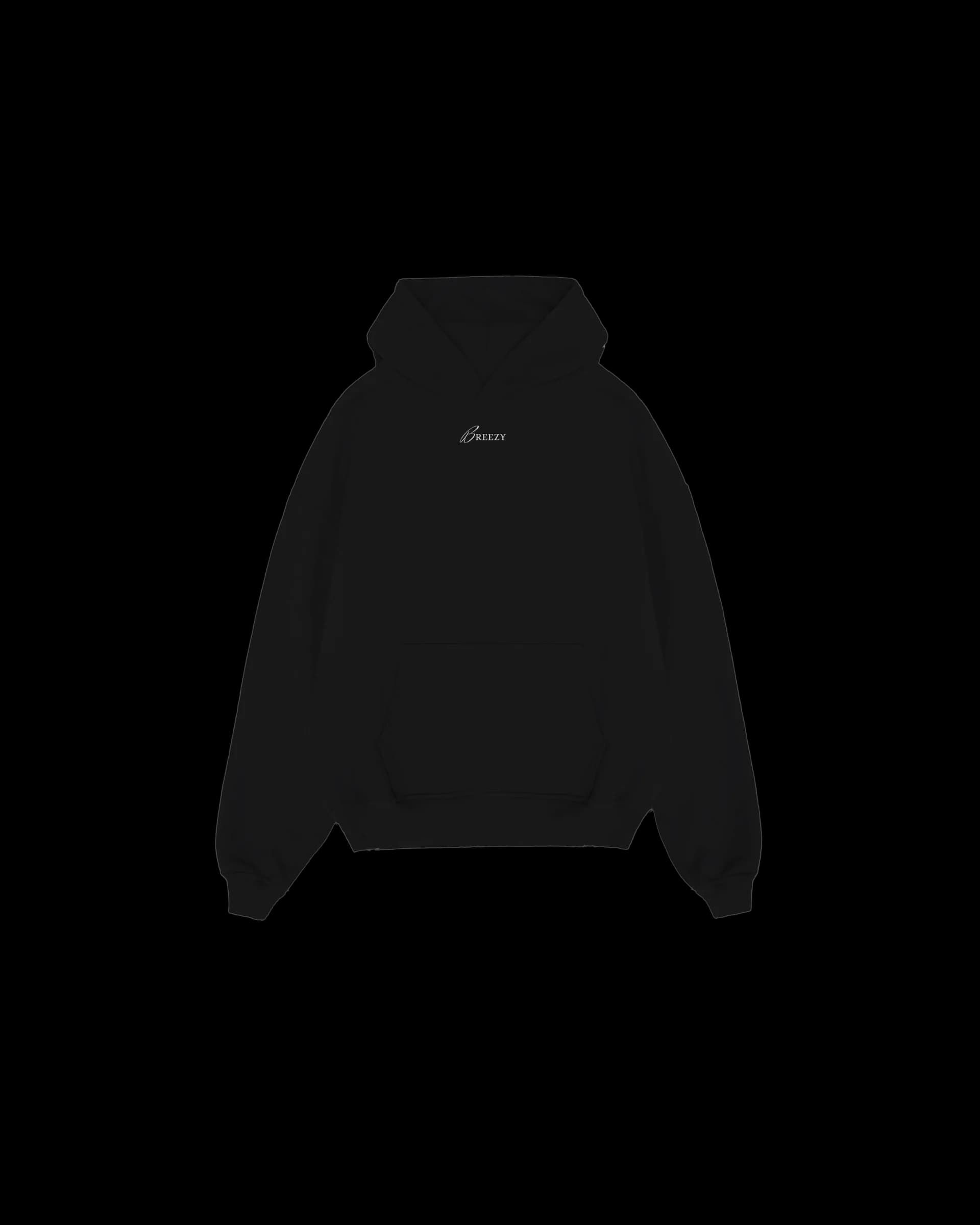 Hoodie Origin front — Black