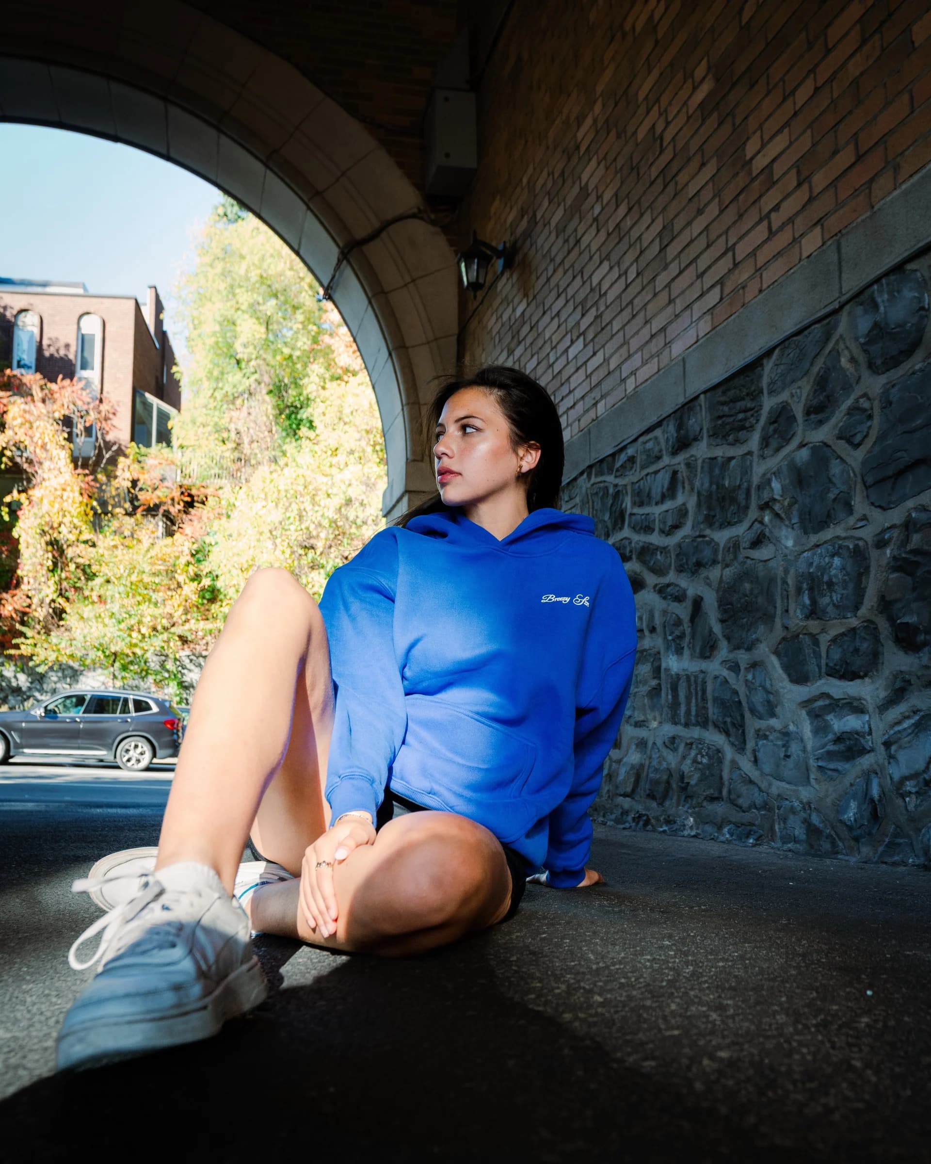 Breezy Szn Hoodie Klein Blue — lifestyle