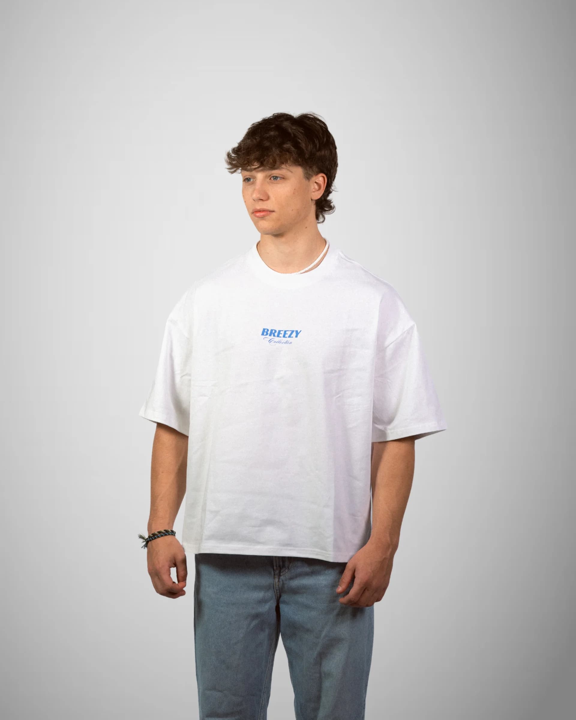 Ion Blue Boxy Tee — lifestyle 2