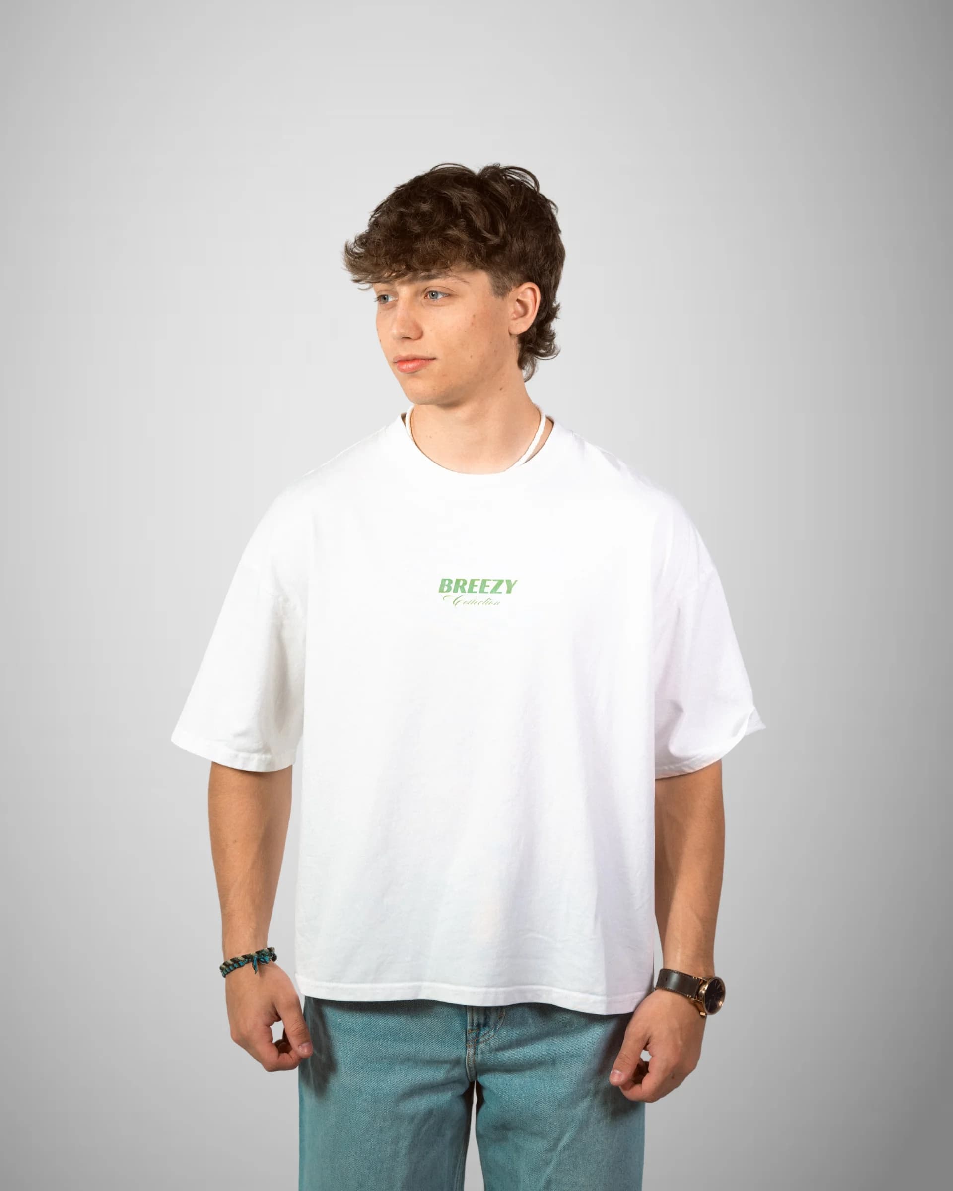 Mint Green Boxy Tee — lifestyle