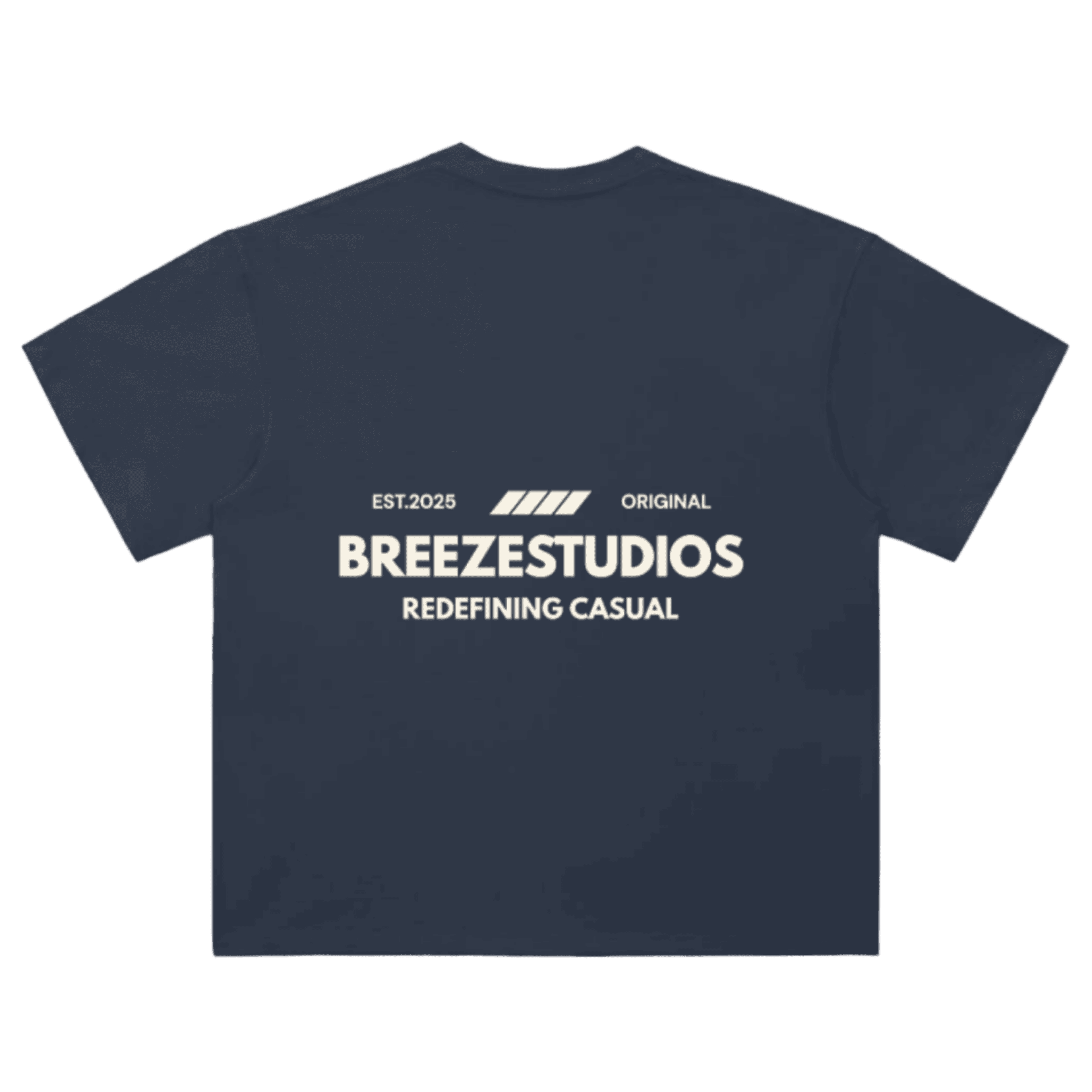 Breezy Szn Tee back — Navy